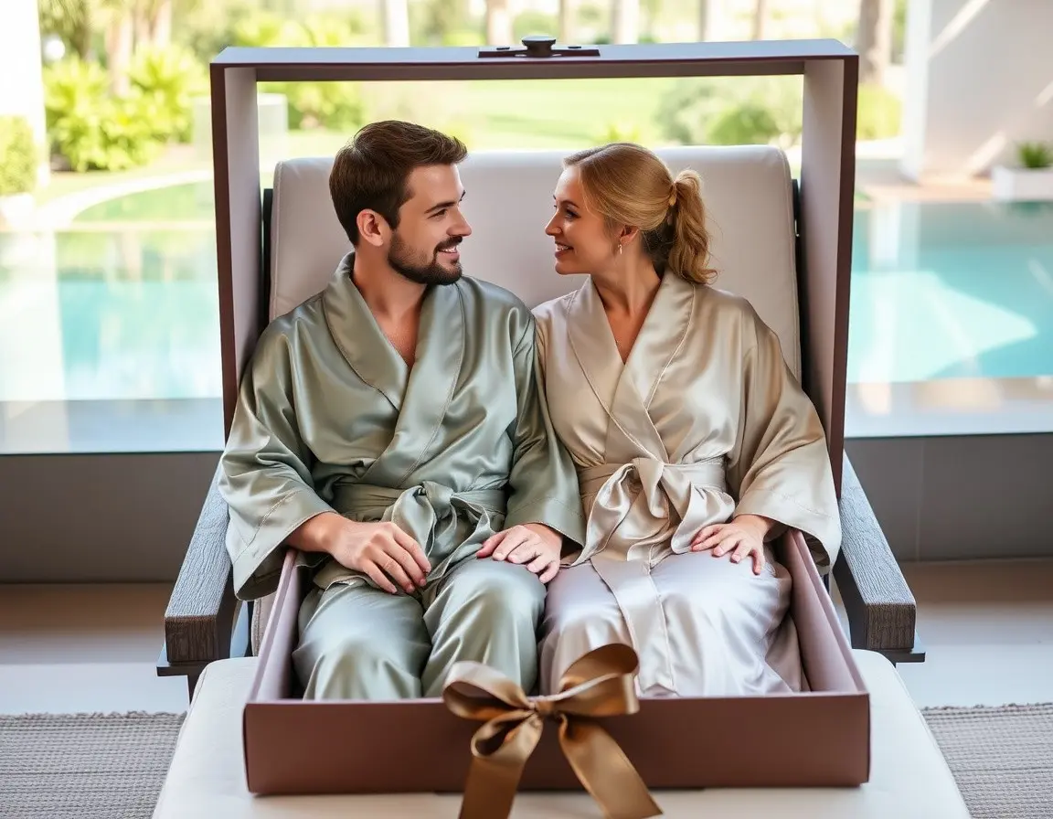 Vestaglie di Seta Abbinate per Coppia