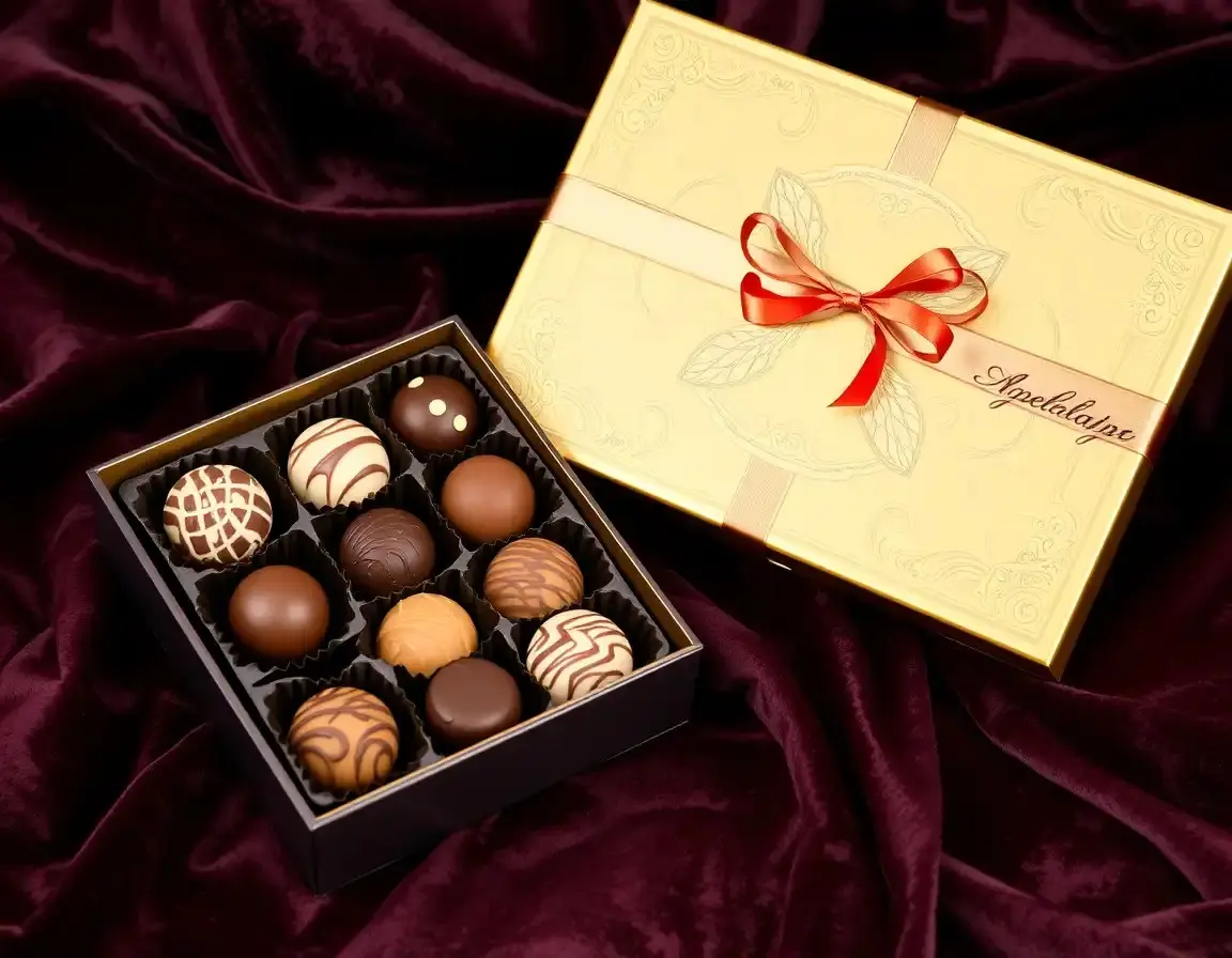 Scatola di Tartufi al Cioccolato Gourmet