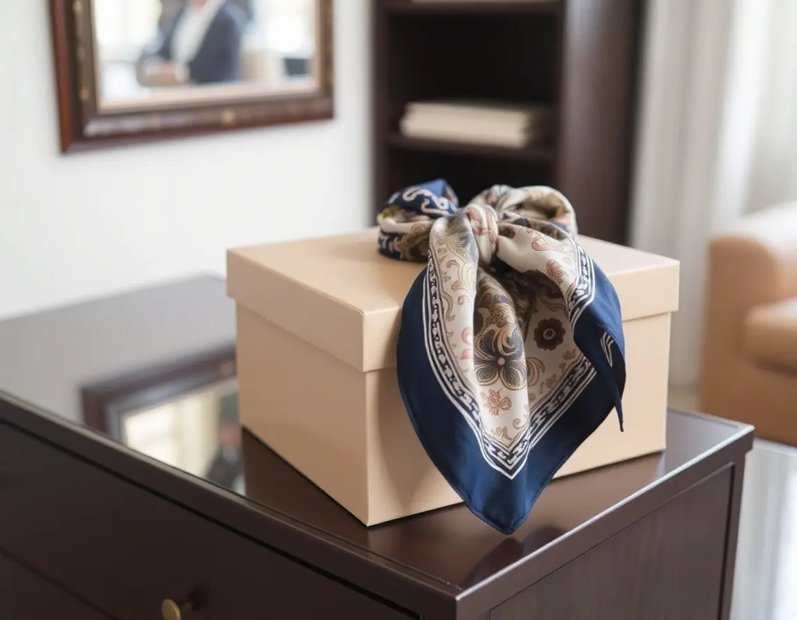 Foulard Quadrato in Seta Firmato