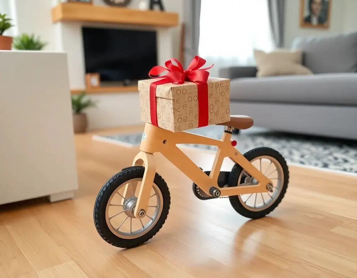 Bicicletta Senza Pedali in Legno per Bambini