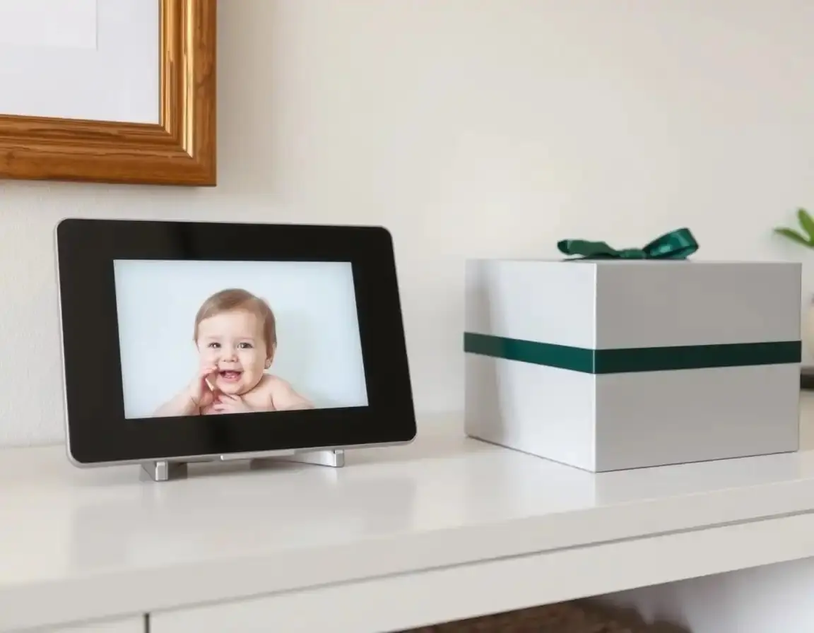 Cornice Digitale per Foto di Neonati