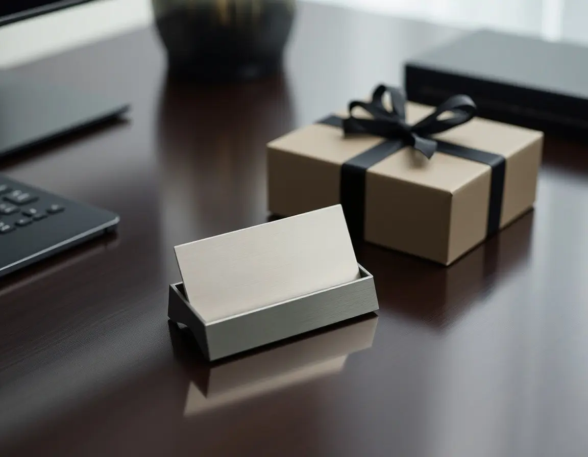 Porta Biglietti da Visita in Acciaio