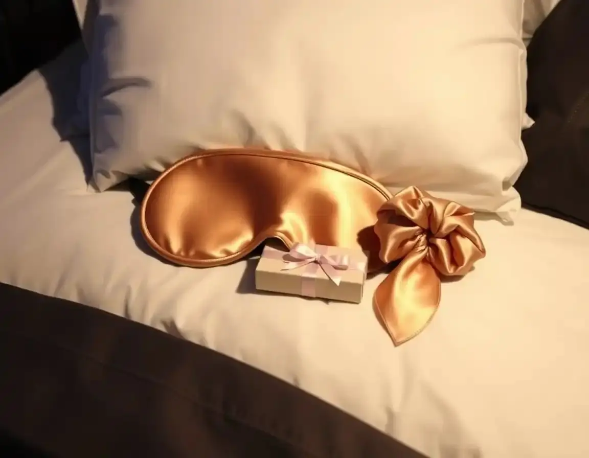 Set Maschera da Notte e Scrunchie in Seta