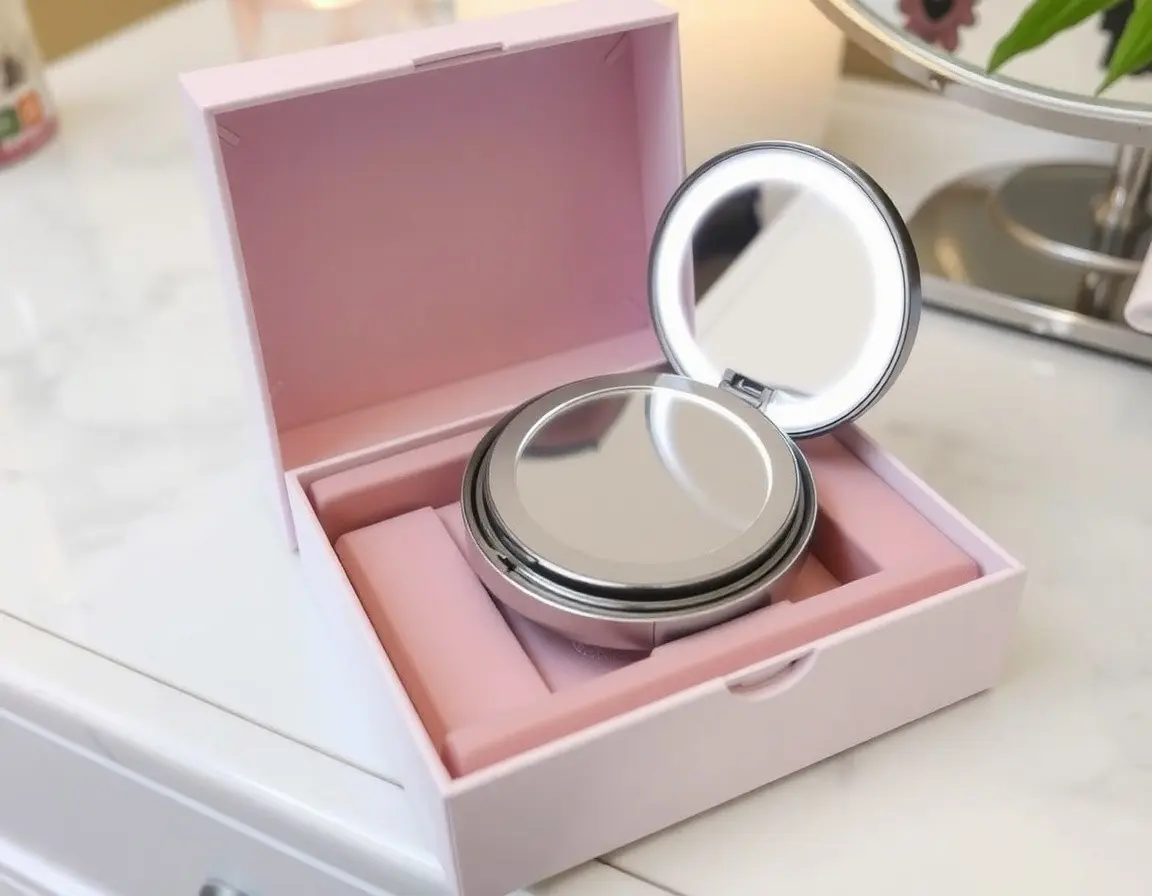 Specchio per Trucco da Viaggio con LED