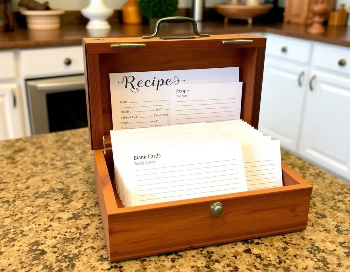 Scatola Ricettario con Schede