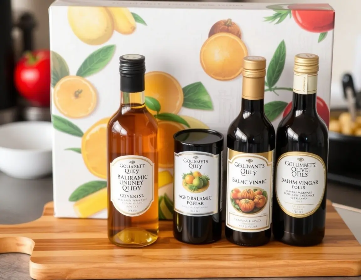 Set di Olio d'Oliva e Aceto Balsamico Premium