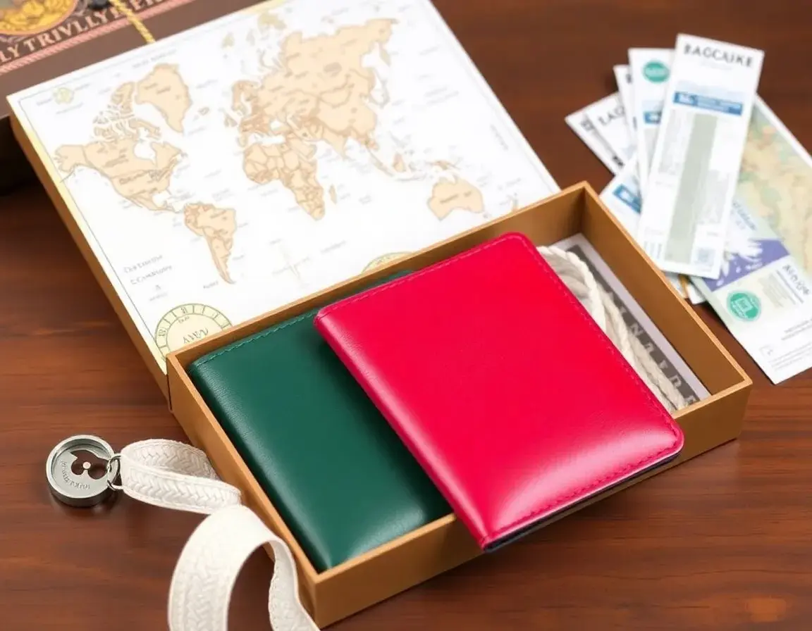 Set di Due Porta Passaporto Coordinati