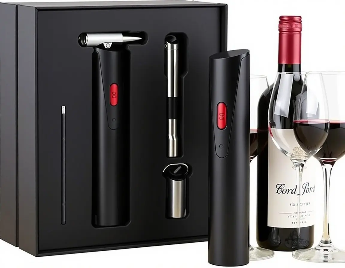 Set cavatappi elettrico per vino