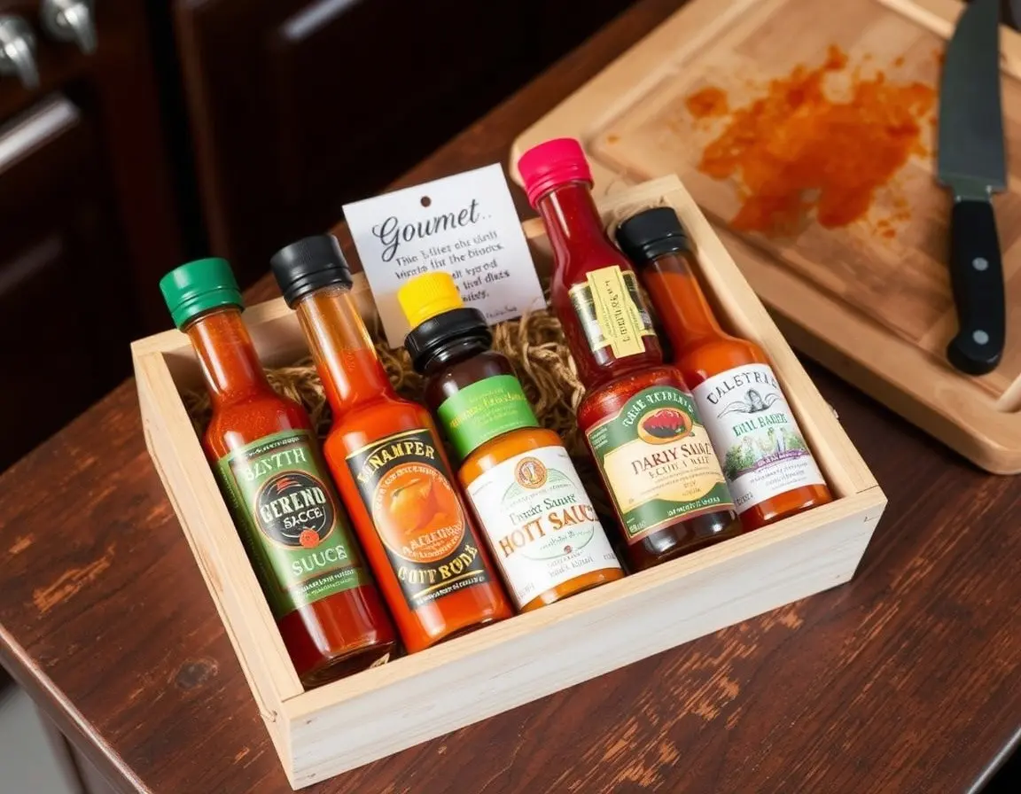 Collezione di salse piccanti gourmet