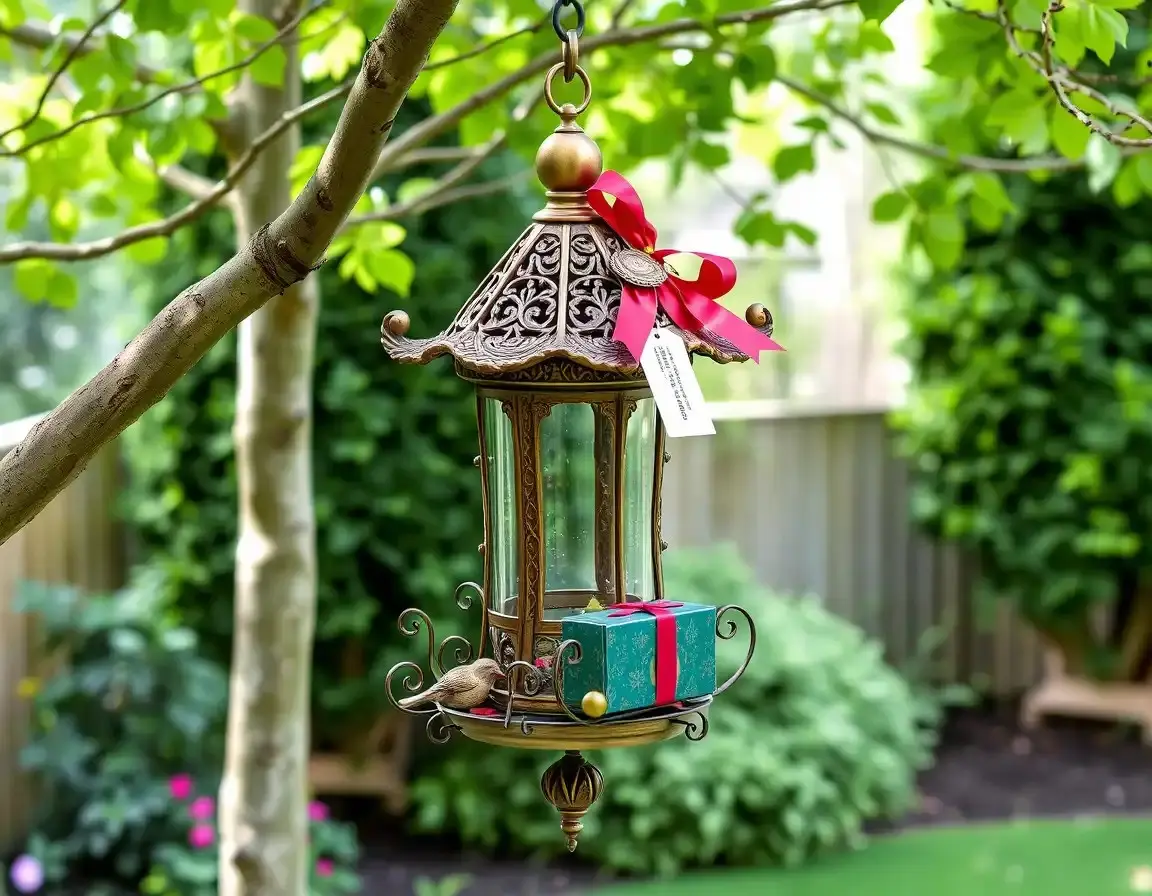 Mangiatoia Decorativa per Uccelli