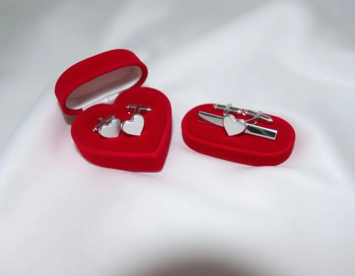 Set di Gemelli e Fermacravatta Elegante