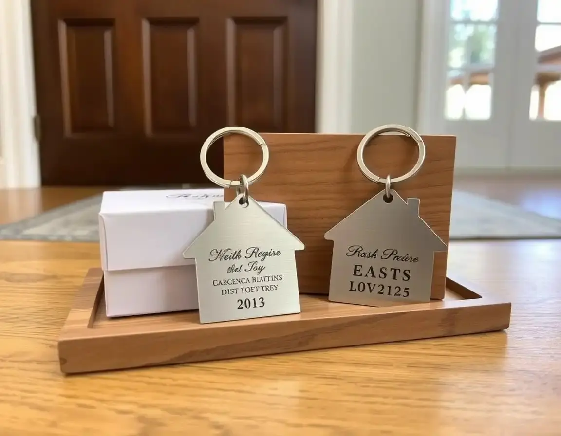 Set di Portachiavi Incisi Personalizzati