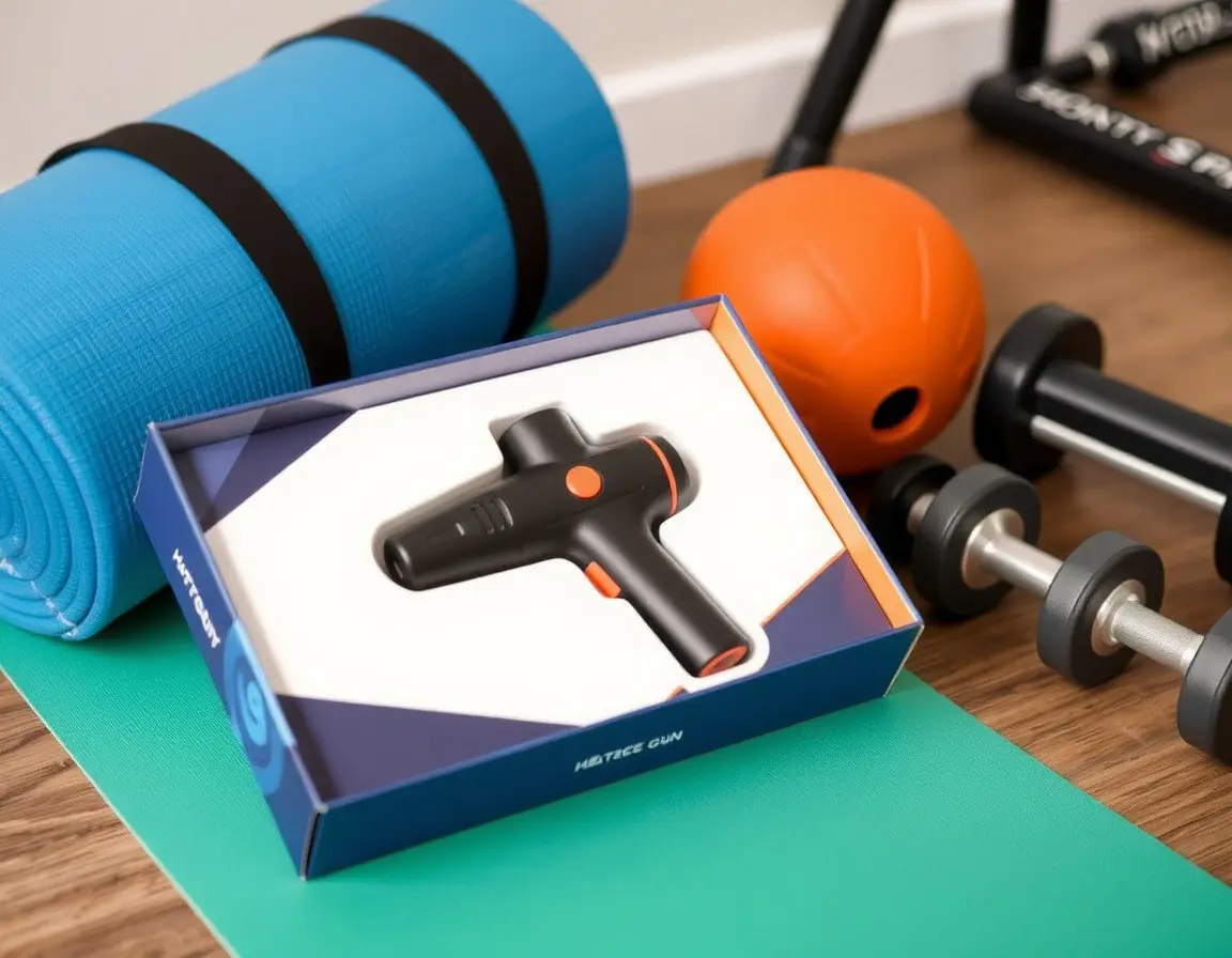 Pistola massaggiante riscaldata