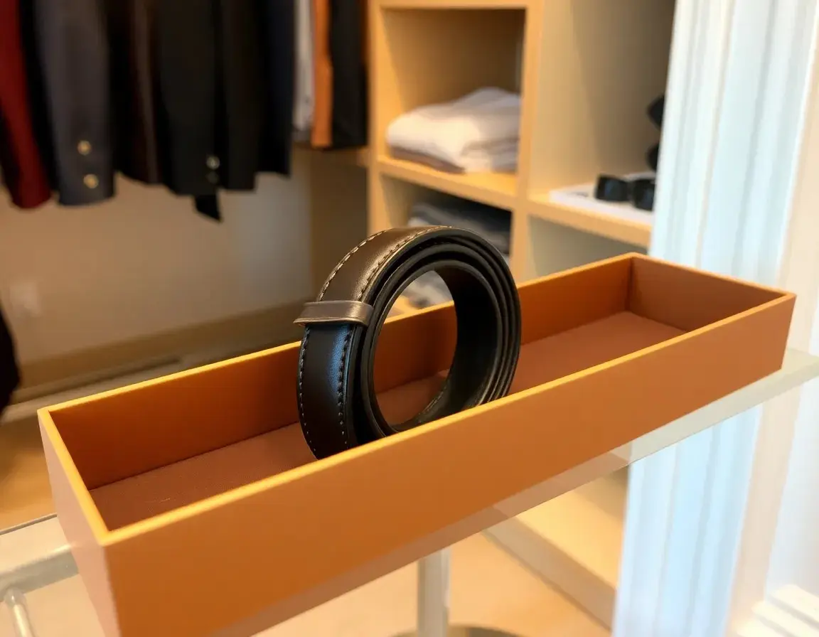 Cintura Classica in Pelle Reversibile