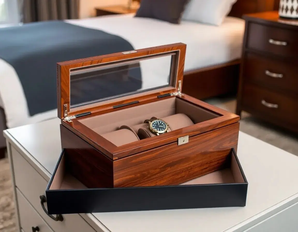 Scatola Organizer in Pelle per Orologi