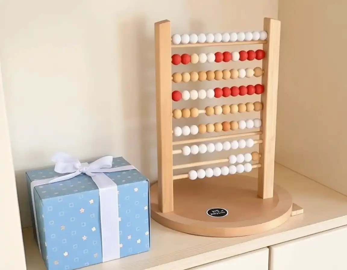 Labirinto di perline in legno per bambina