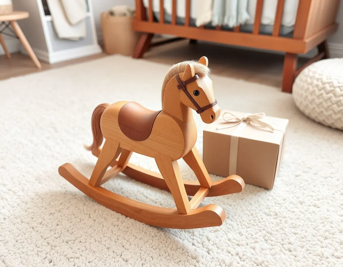 Cavallo a Dondolo in Legno