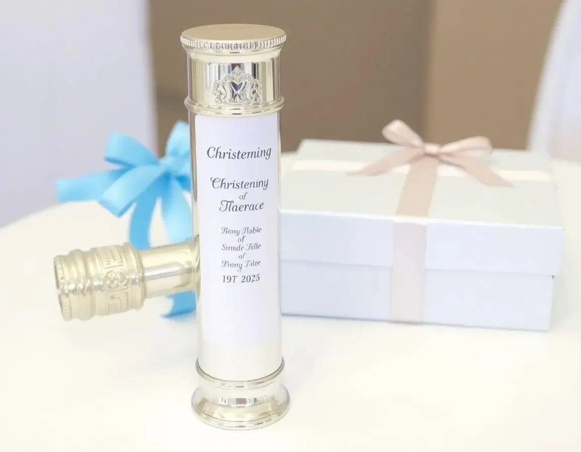 Porta Certificato Battesimo in Argento