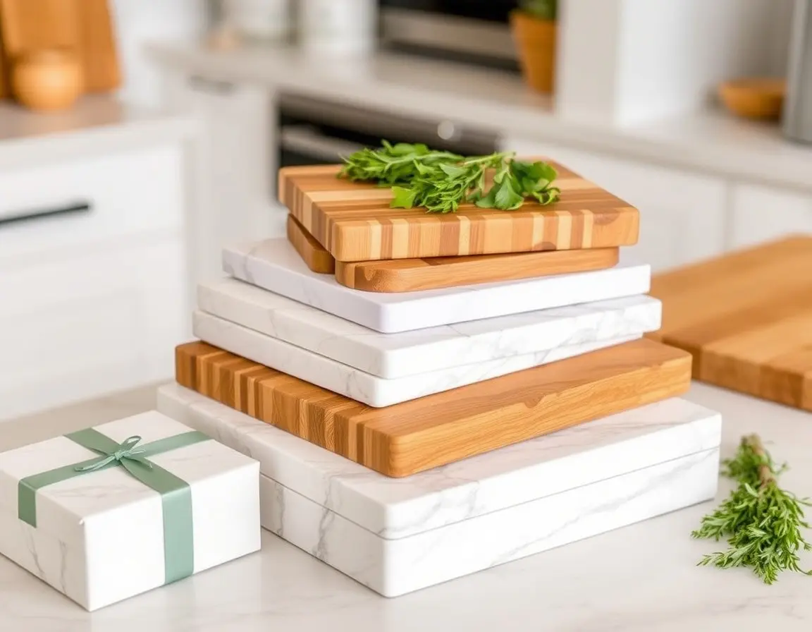 Set di Taglieri di Alta Qualità (Legno/Marmo)