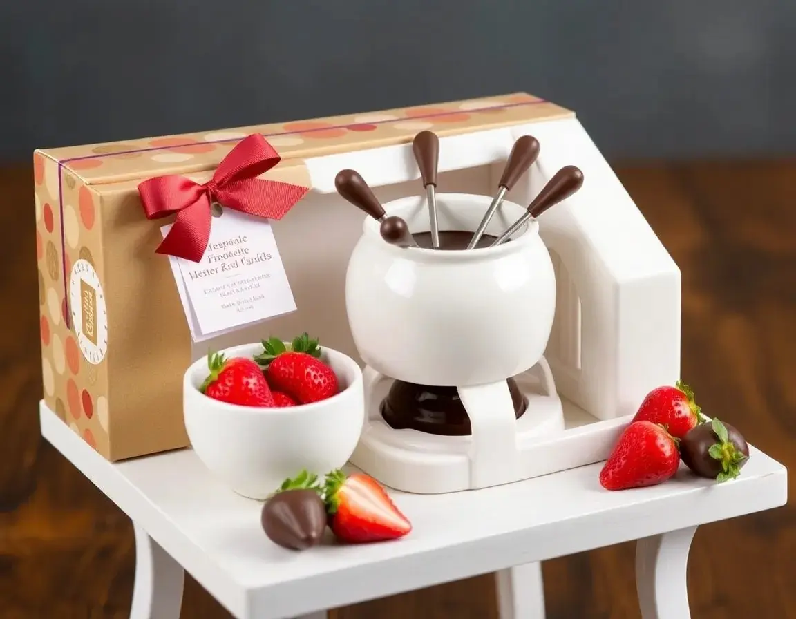 Set per Fonduta di Coppia Romantico