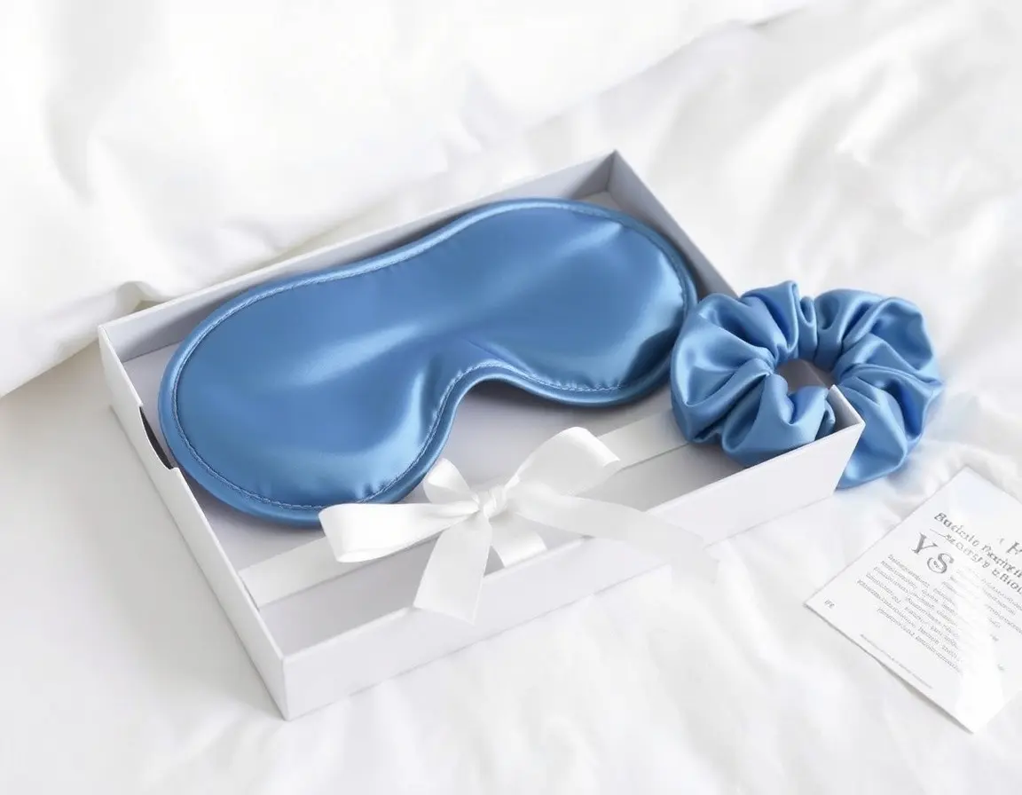Silk Eye Mask and Scrunchie Set