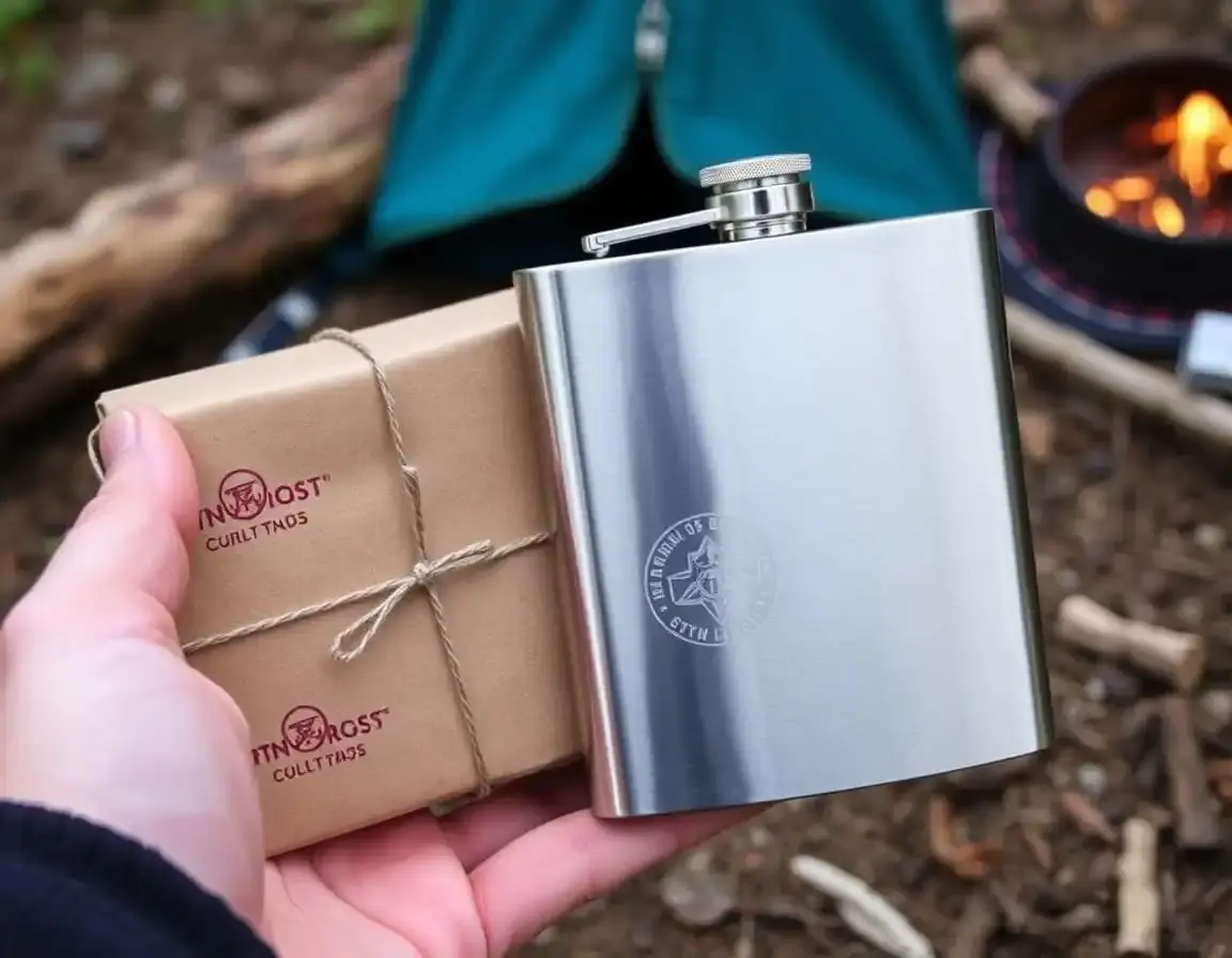 Fiaschetta in Acciaio Inox Incisa