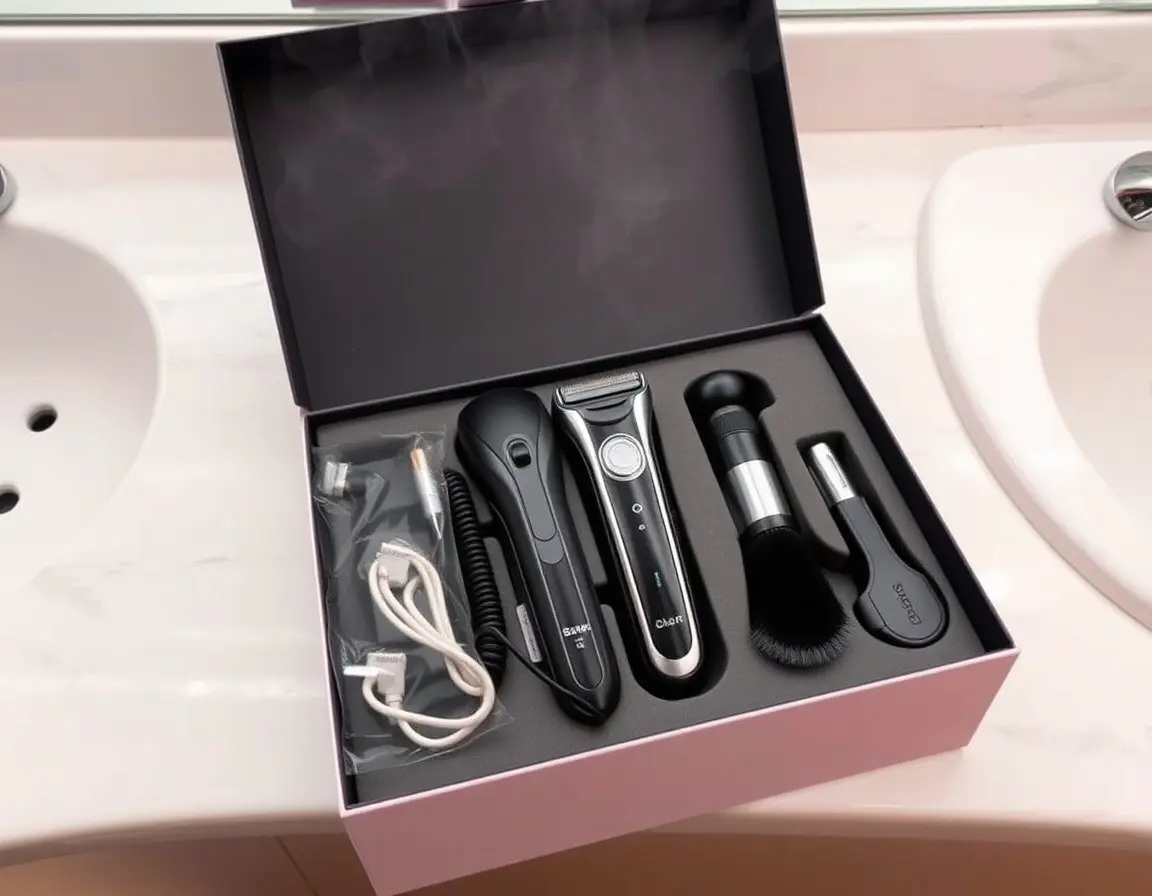 Rasoio elettrico e Kit da barba