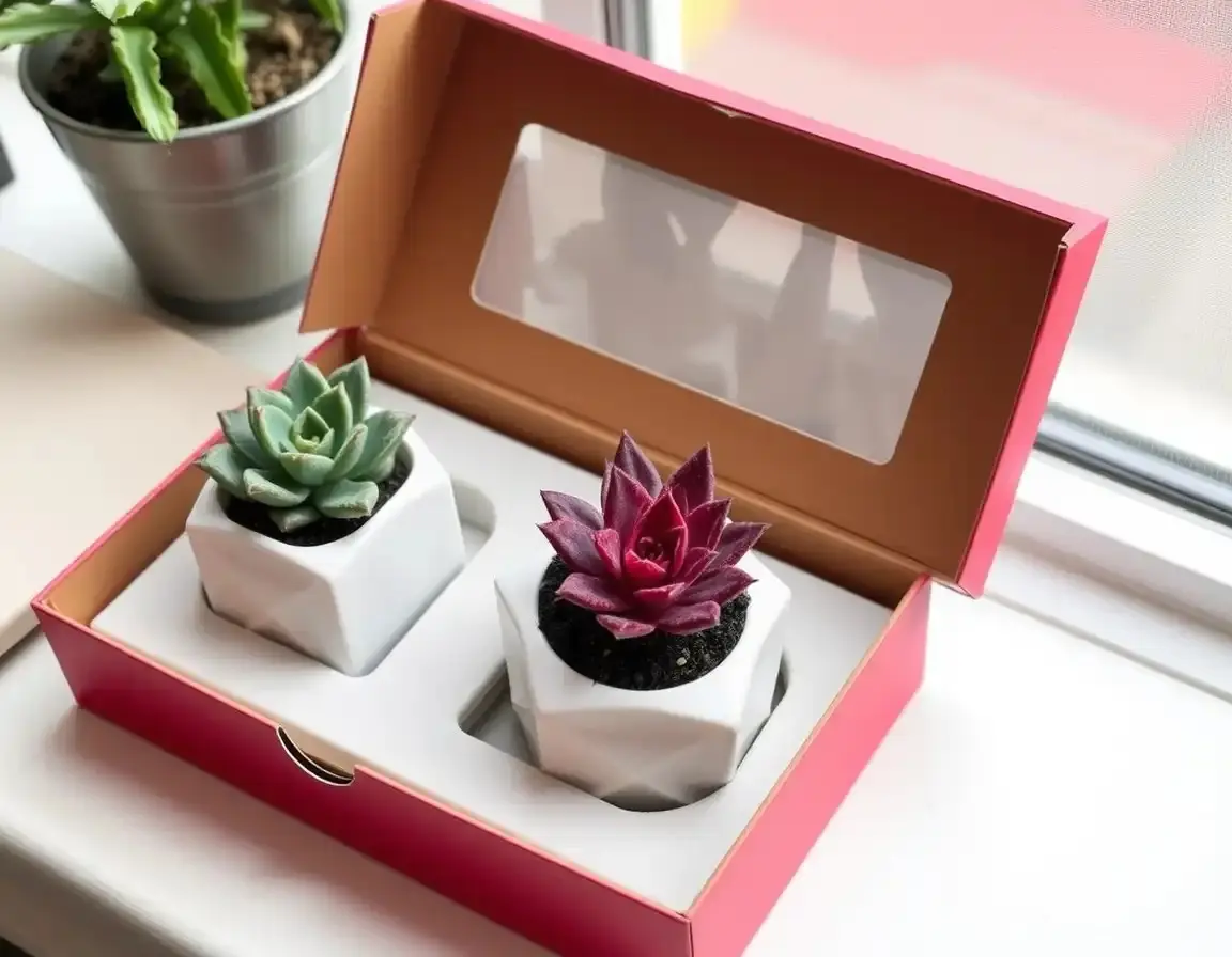 Set di Succulente da Scrivania