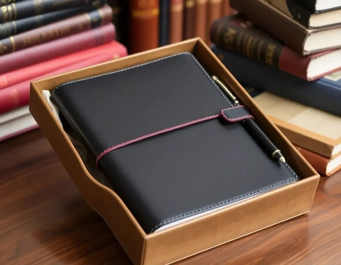 Diario Rilegato in Pelle di Alta Qualità