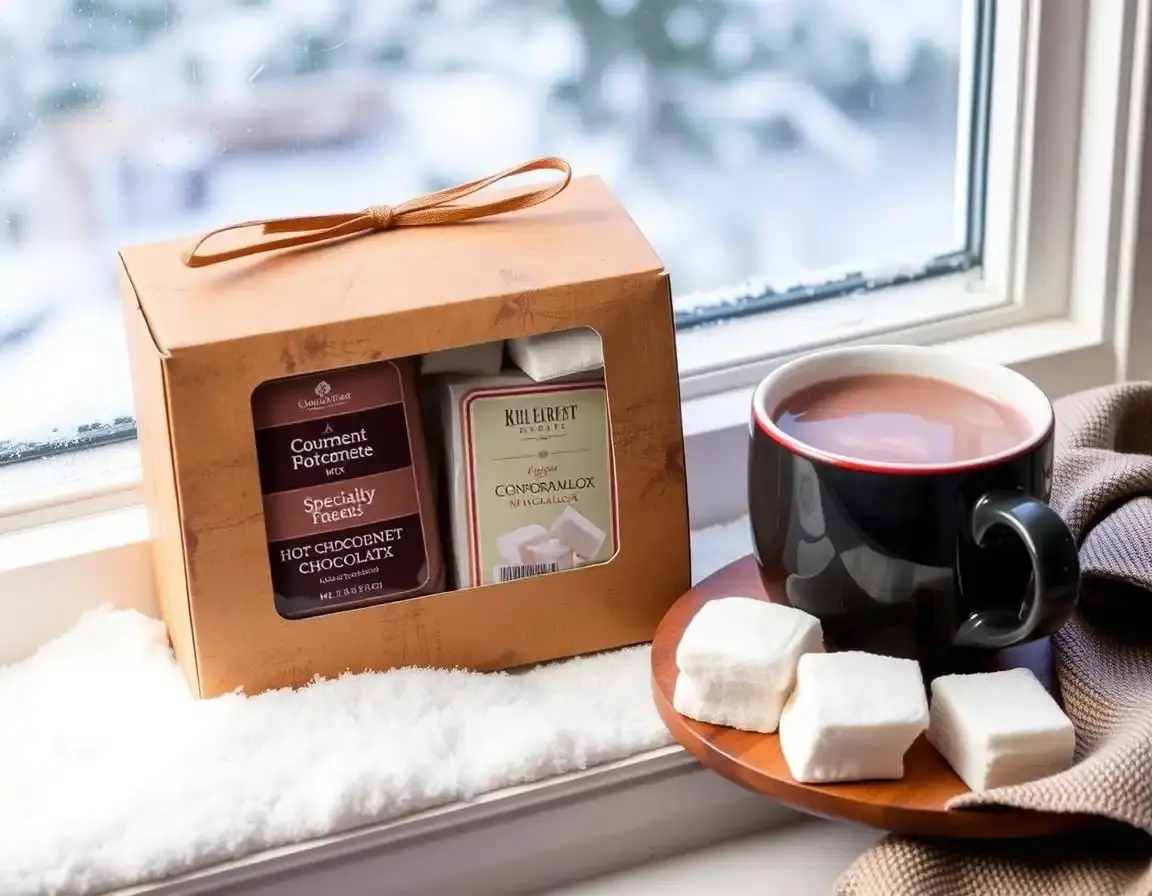 Set Cioccolata Calda Gourmet con Tazza e Marshmallows