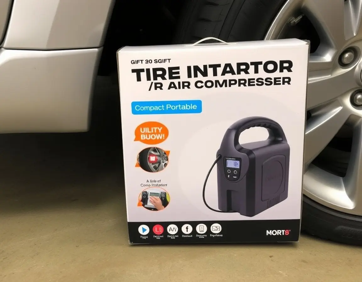 Compressore d'Aria Portatile per Pneumatici