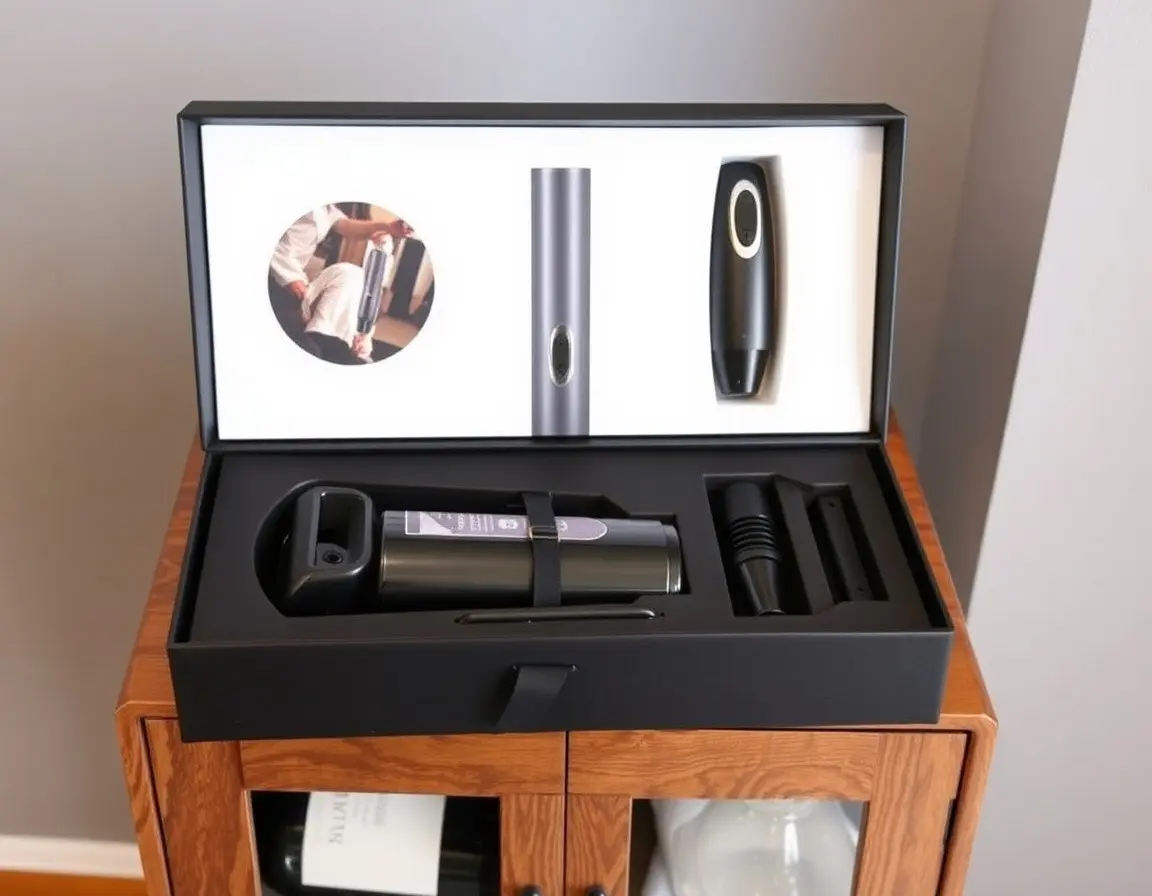 Set Apribottiglie Elettrico per Vino