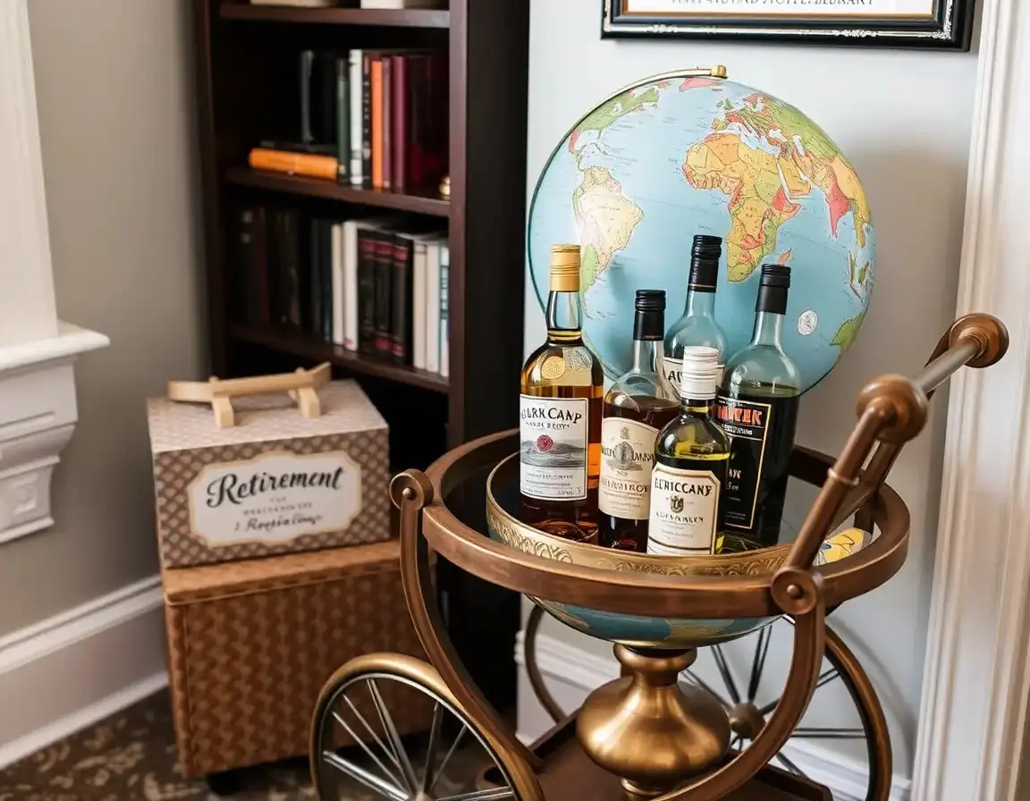 Mobile Bar a Forma di Globo Mappamondo