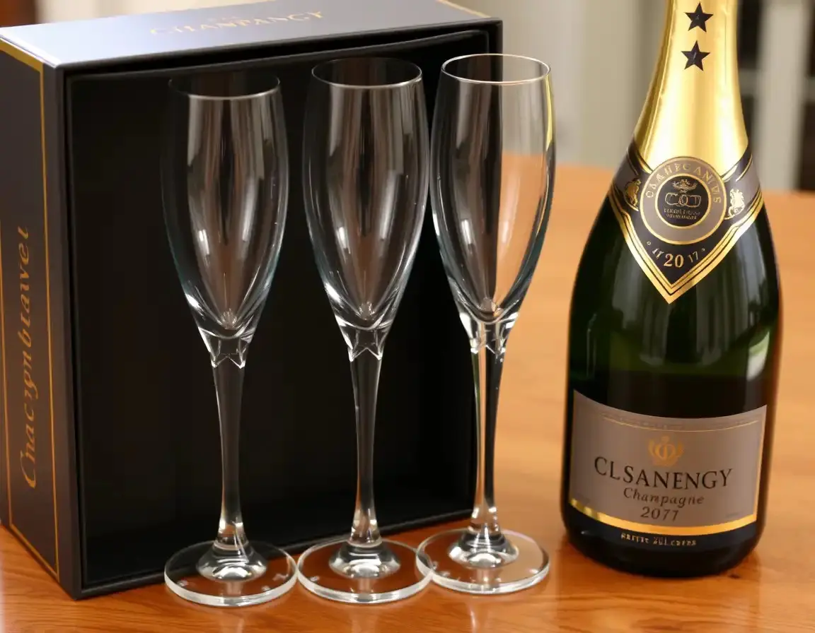 Set di Flûte da Champagne in Cristallo