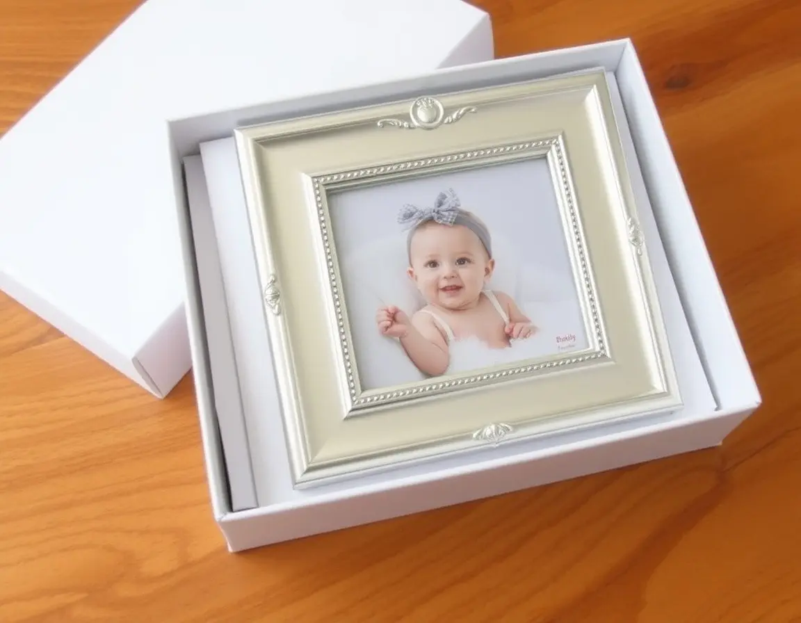 Cornice d'Argento per Battesimo