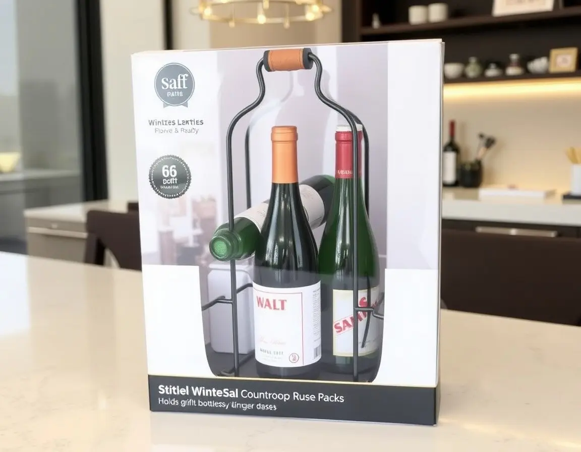 Portabottiglie da Banco in Metallo