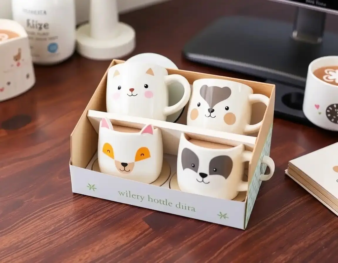 Tazza e Sottobicchieri a Tema Animale