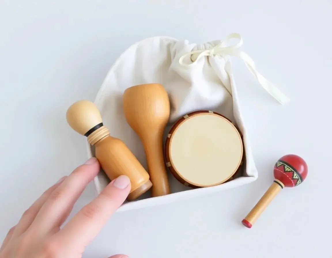 Set di Strumenti Musicali in Legno