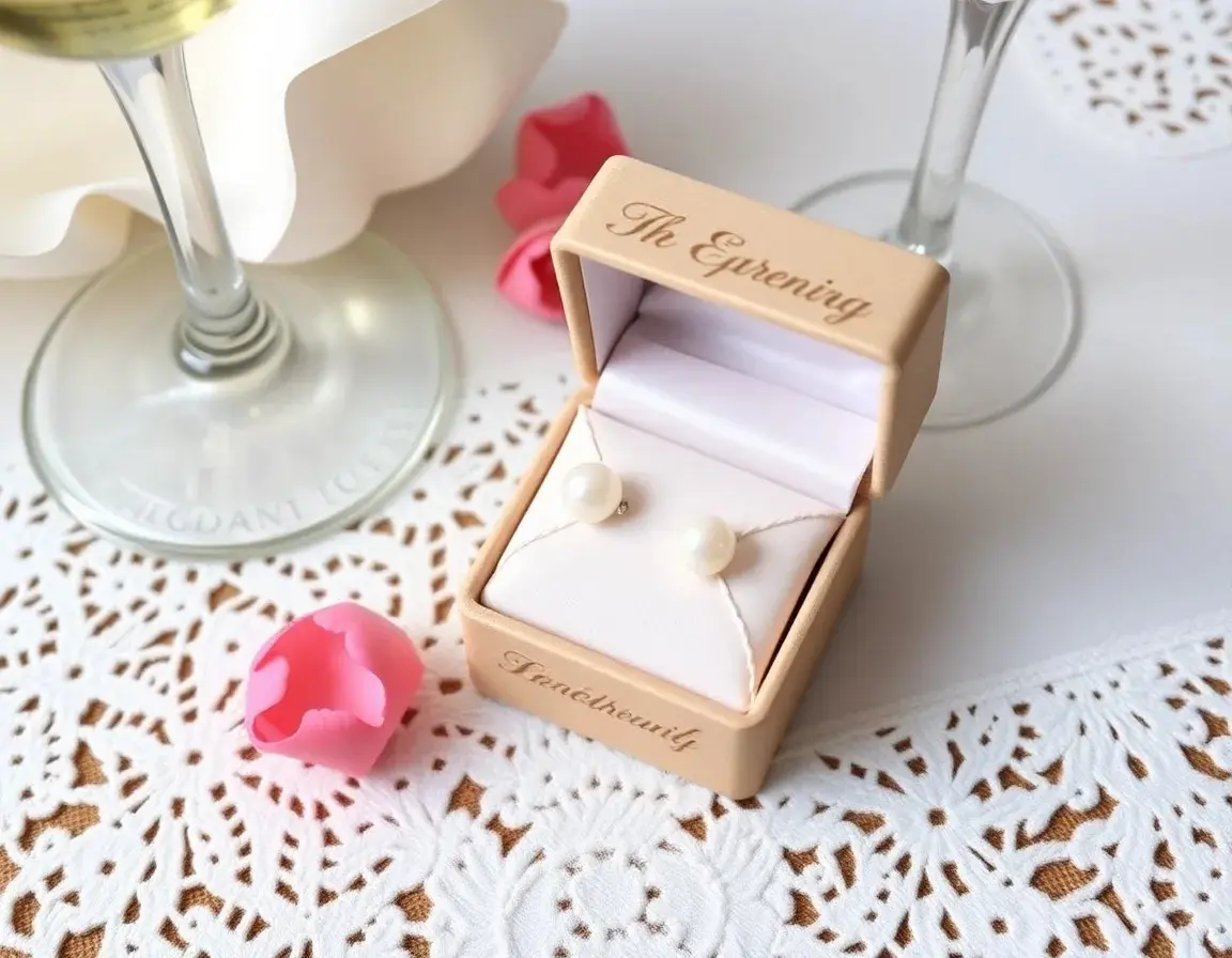 Orecchini a Perno di Perla Eleganti