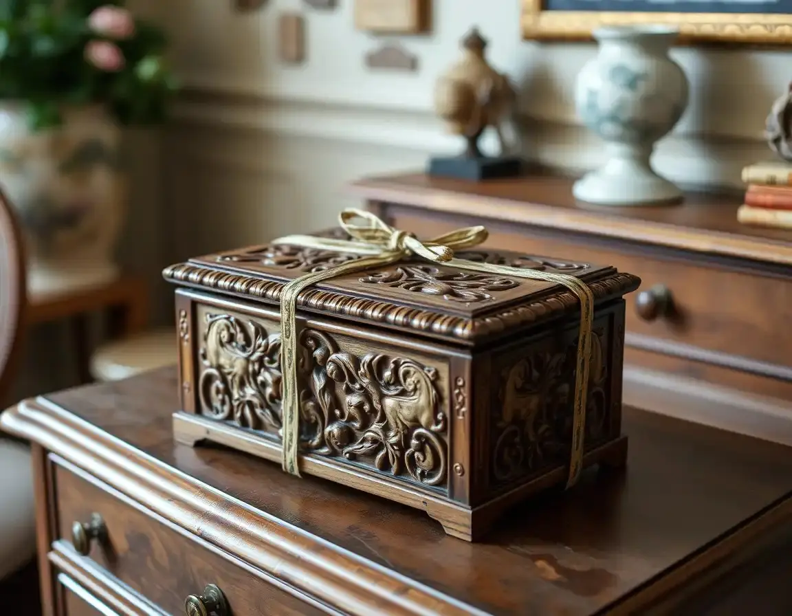 Scatola porta ricordi in legno