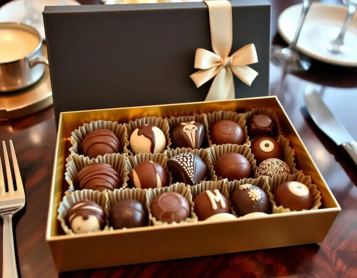 Assortimento di cioccolatini gourmet