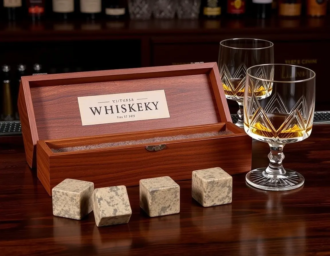 Set di Bicchieri e Pietre da Whisky