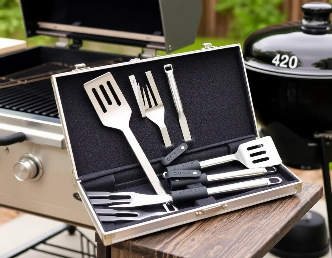 Set di Attrezzi Premium per BBQ