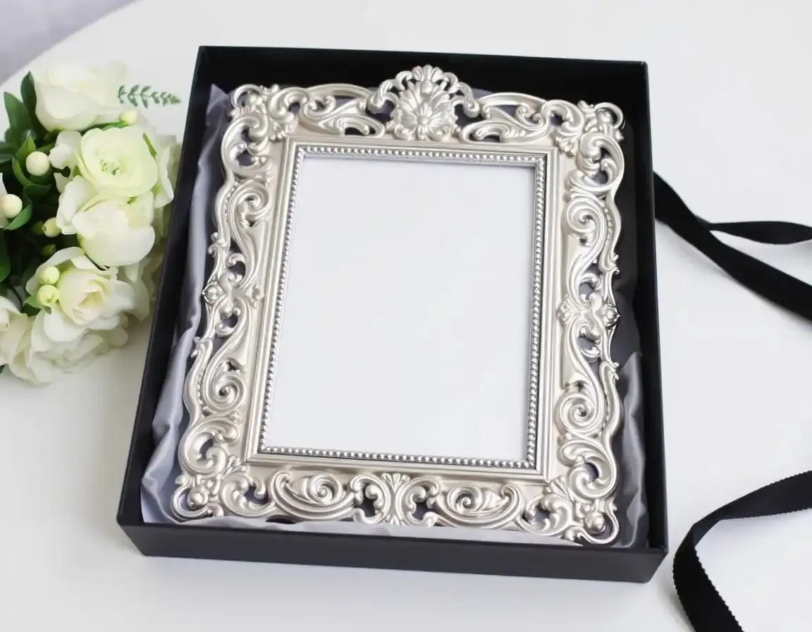Cornice portafoto d'argento
