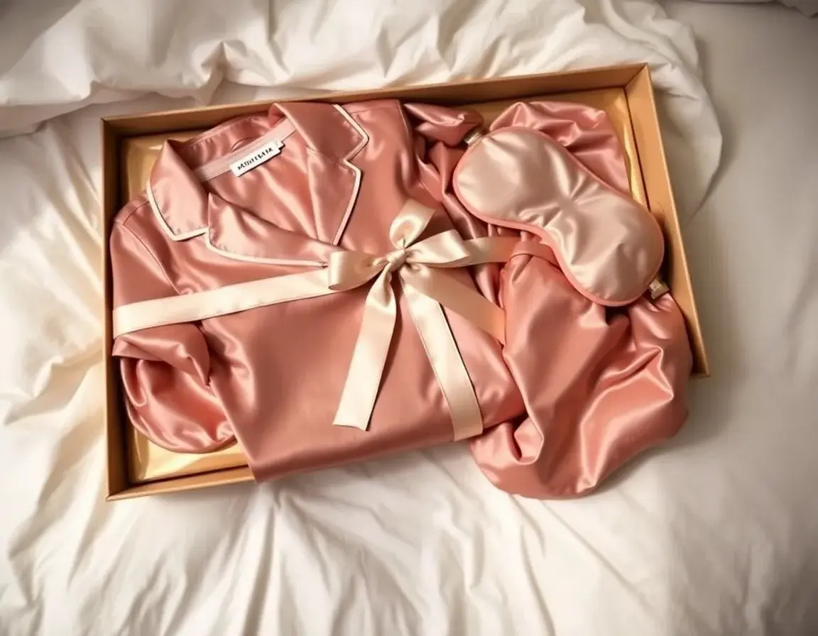 Set Pigiama e Mascherina in Seta