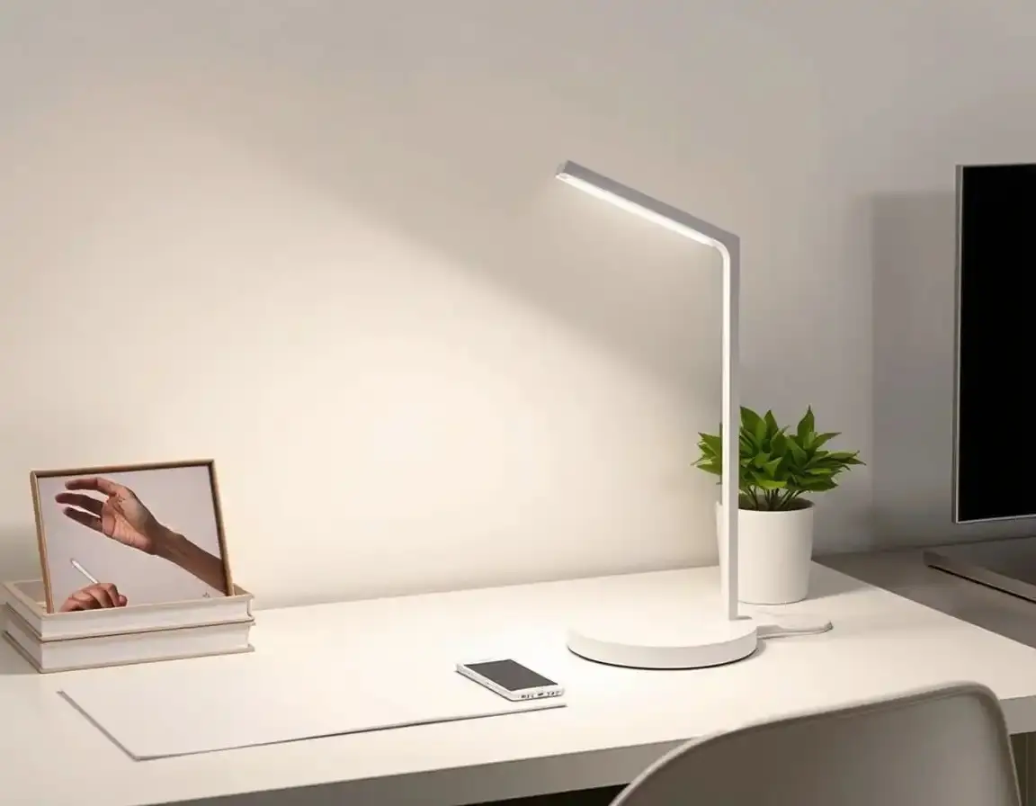 Elegant Desk Lamp with Wireless Charging