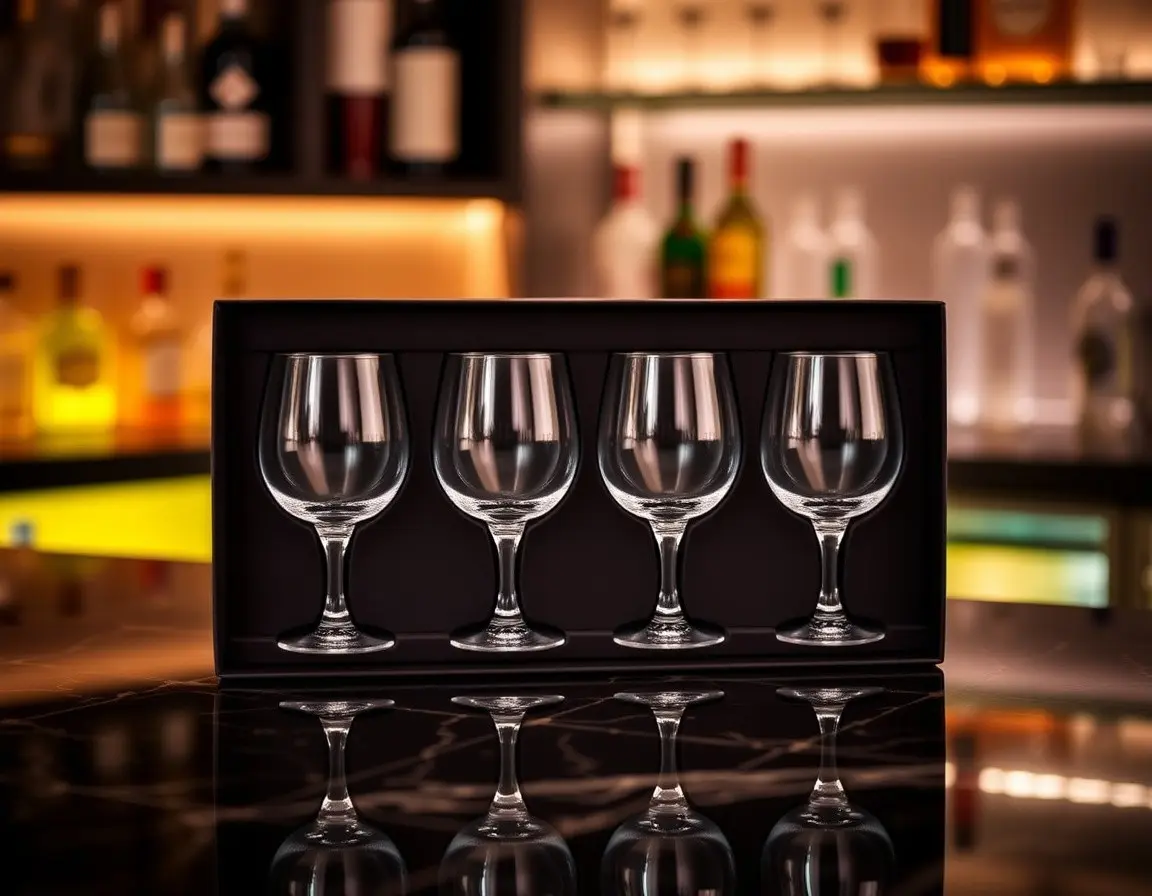 Set di bicchieri eleganti per cocktail o gin, un regalo per chi ama ospitare.