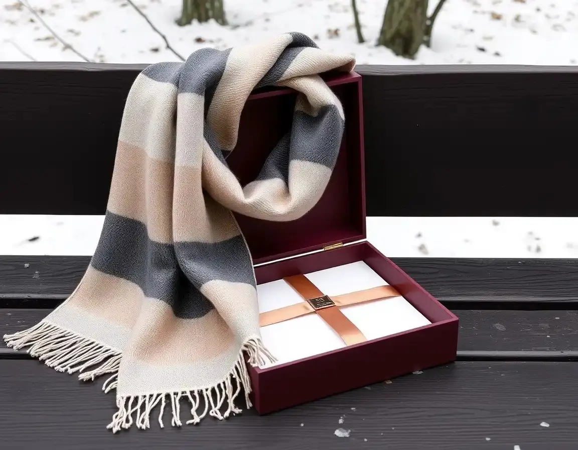 Sciarpa in cashmere o lana merino per regalo donna