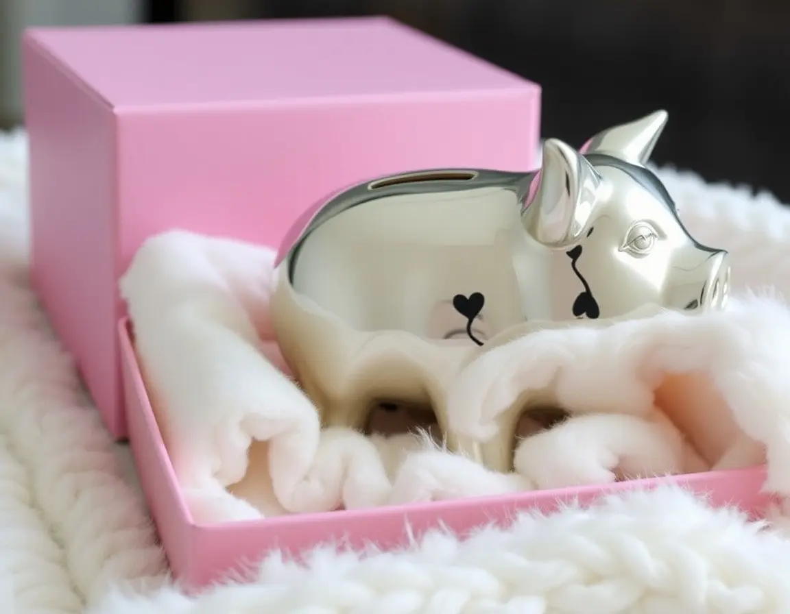 Salvadanio in Argento per Neonati