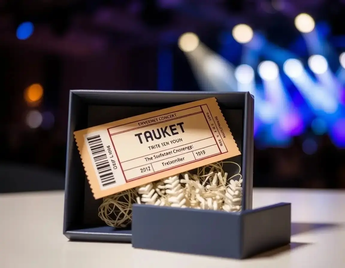 Replica decorativa di un biglietto per concerto/spettacolo